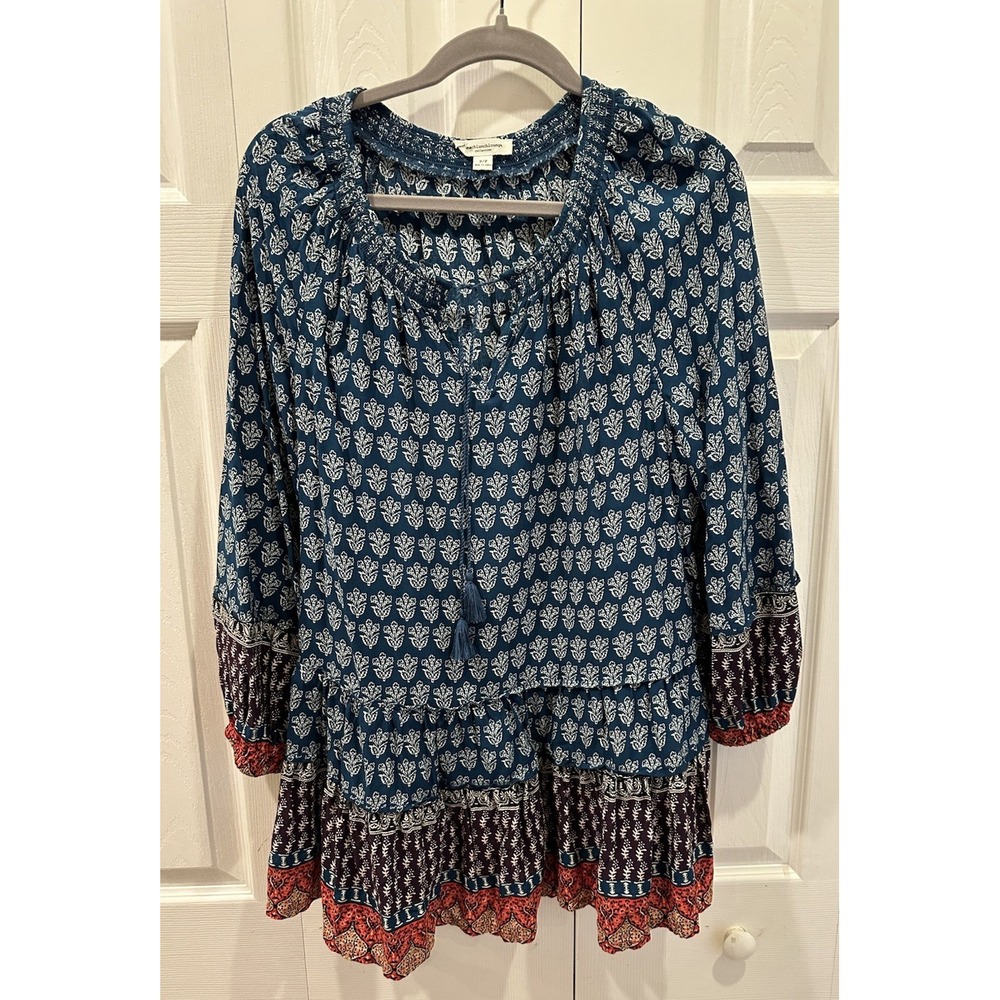 Beach Lunch Lounge Scoop Neck Tunic Top - Women's Small